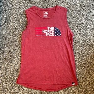 North Face flag tank top